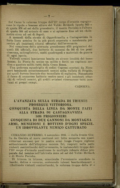 Il diario della nostra guerra : bollettini ufficiali dell'esercito e della marina